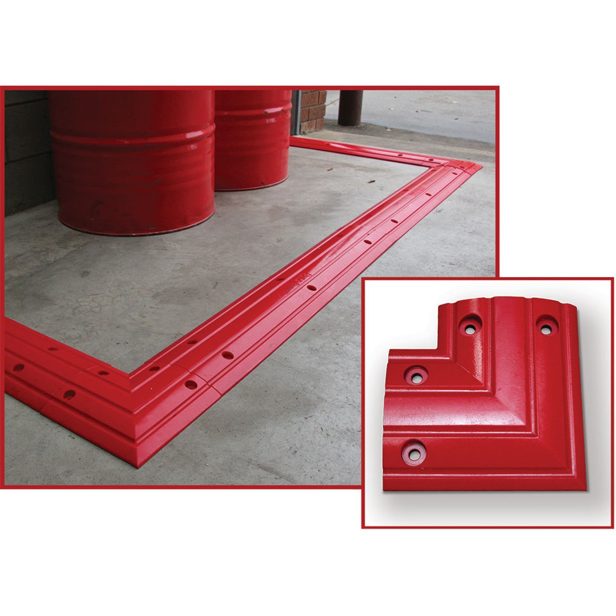 Durabund 150mm Corner Piece | Best bunding to contain spills | Permanent Floor Bending | Ecospill | Polyurethane Bunding | Workshop Bund | Brisbane Sydney Melbourne Perth Adelaide | DB150-CNR